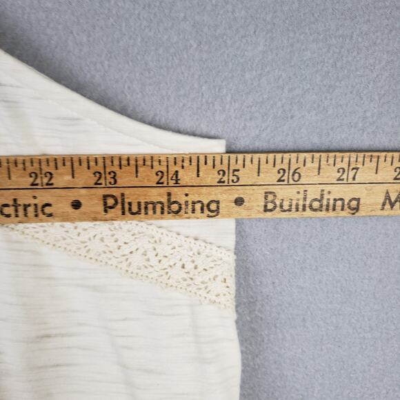 Thread & Clover Plus Size 2X Babydoll Tank Cream Crochet Lace Ethereal Angelcore - Picture 3 of 9